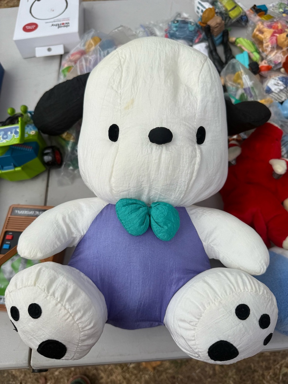 Pochacco Nylon Plush Vtg Sailor Dog Sanrio 1997